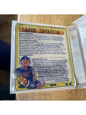 Laser Invasion NES Nintendo Rental Case ( EMPTY ) - Case Only